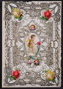 Tarjeta de San Valentín victoriana de English School